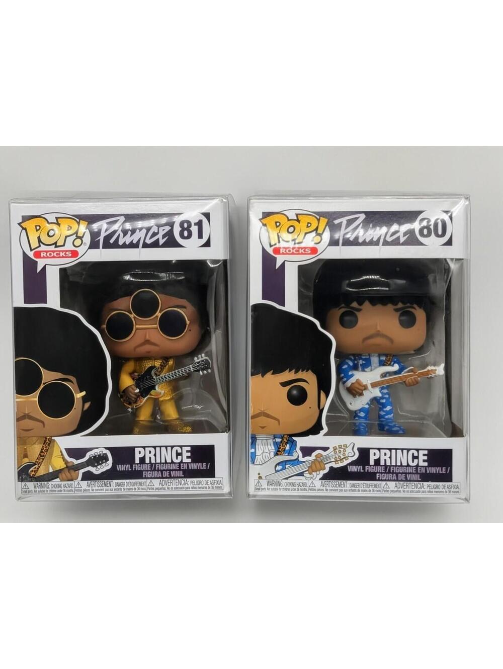 Funko POP! Rocks Song Prince Around The World #80 & 3rd Eye Girl #81 + Protector